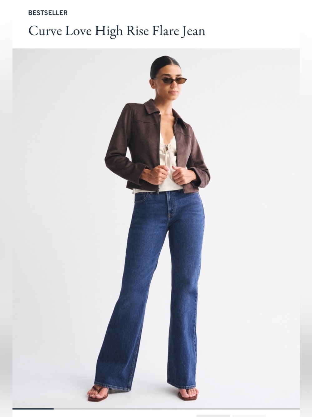 A&F Vintage Flare High Rise curve love size 8